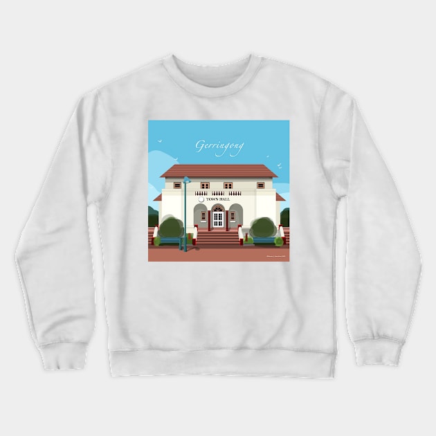 Gerringong Town Hall 2023 Crewneck Sweatshirt by Donnahuntriss